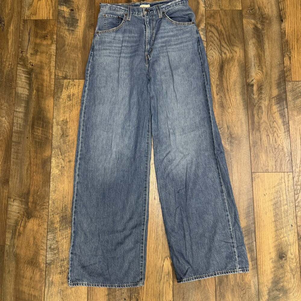 Levi’s Cinch Baggy Jeans Women’s 28x33 High Rise Wide Leg Medium Wash